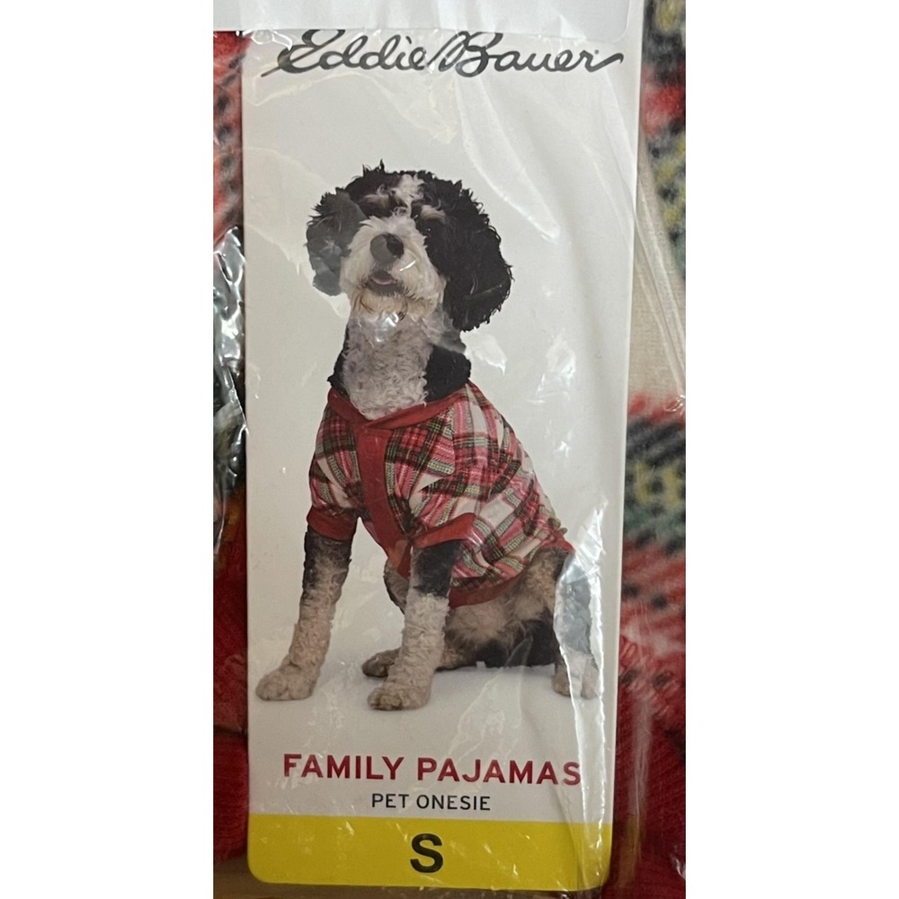Eddie Bauer Red Plaid Pet Onesie